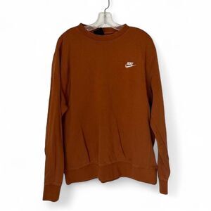 Men's Nike rusty brown crewneck sweatshirt Size L LARGE